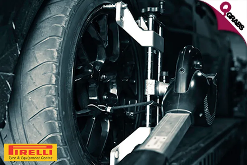 From QR60 Stay safe with Tyre Balancing OR Wheel Alignment for your Car at Pirelli! (Up to QR250 Value)
